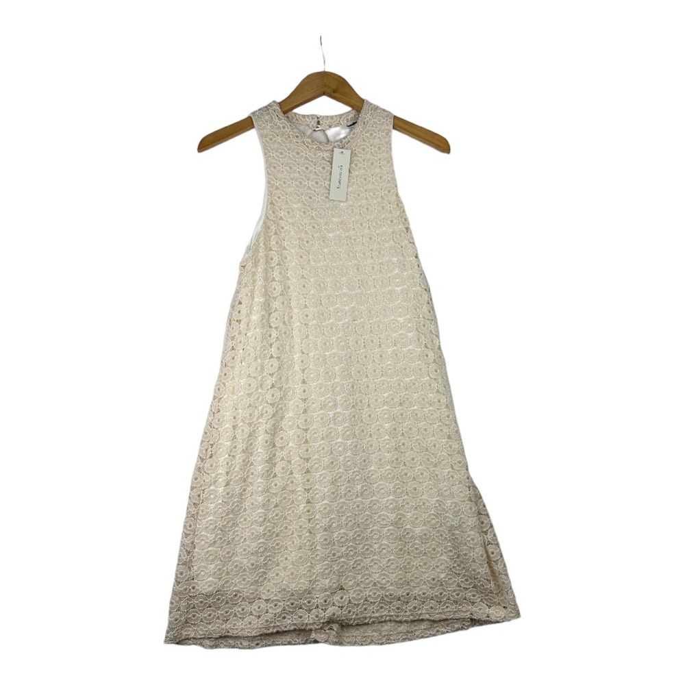 Francesca's Collections White Lace Dress size M